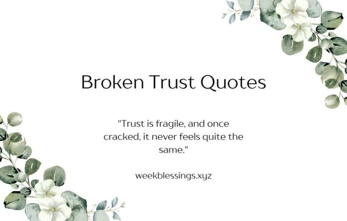 Broken Trust Quotes Broken Trust Quotes